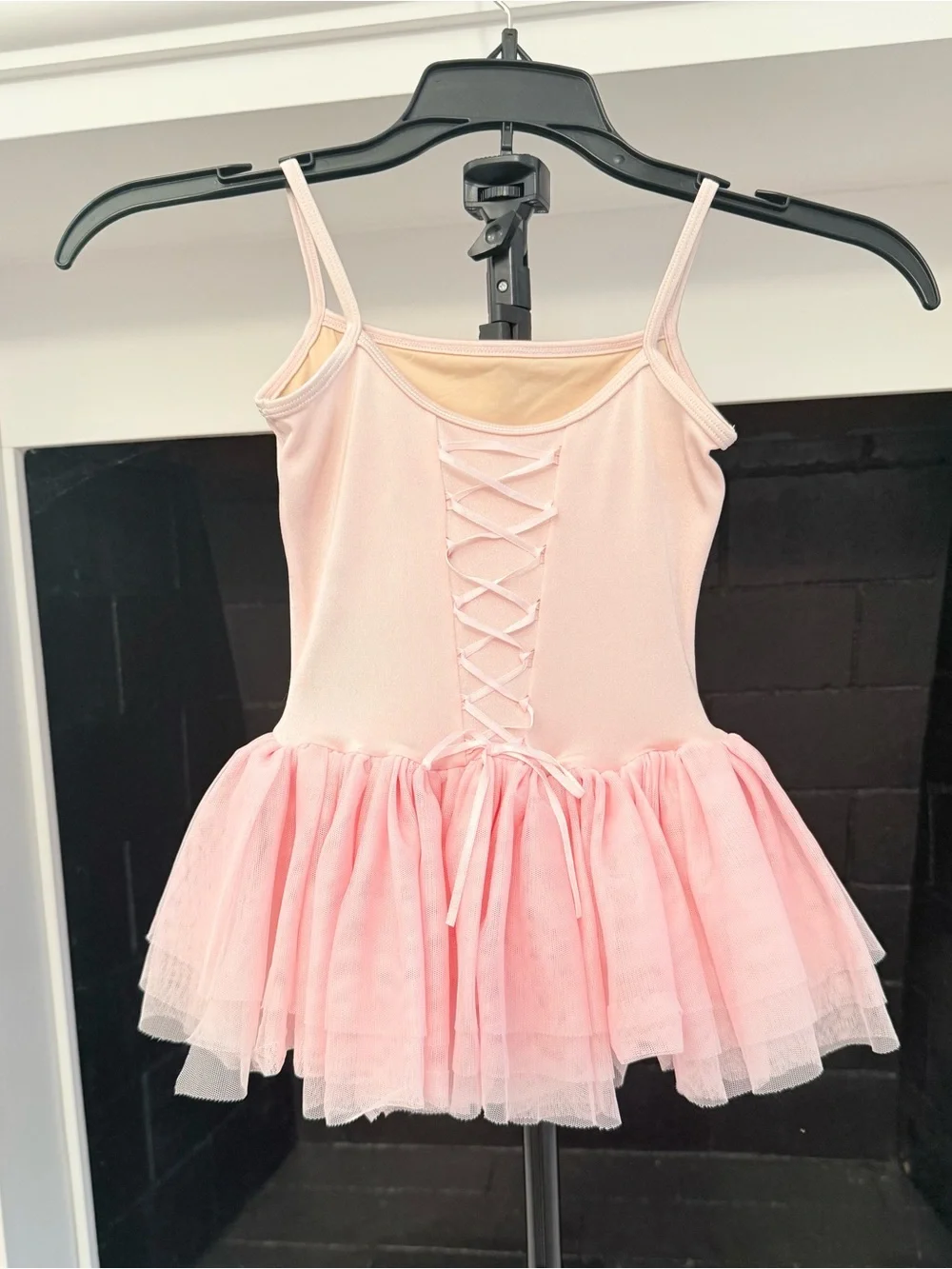 Mirella Light Pink Tulle Ballet Tutu Dress w/tights and Leg Warmers, Girls 4-6